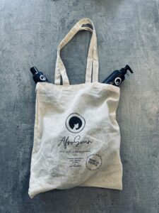 TOTE BAG COTON NOUVEAU LOGO AFROSOUN